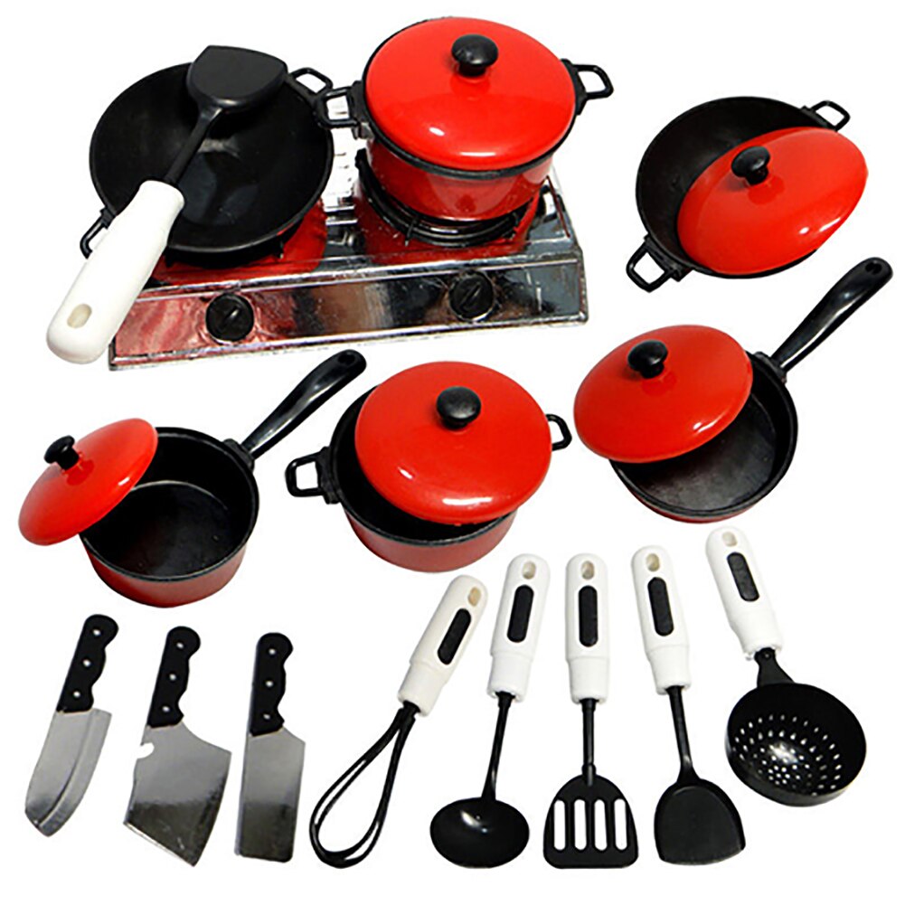 2020 Newest Hot 13PCS Toddler Girls Baby Kids Play House Toy Kitchen Utensils Cooking Pots Pans Food Dishes Cookware