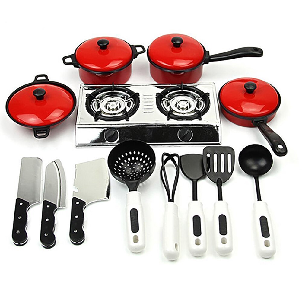 2020 Newest Hot 13PCS Toddler Girls Baby Kids Play House Toy Kitchen Utensils Cooking Pots Pans Food Dishes Cookware