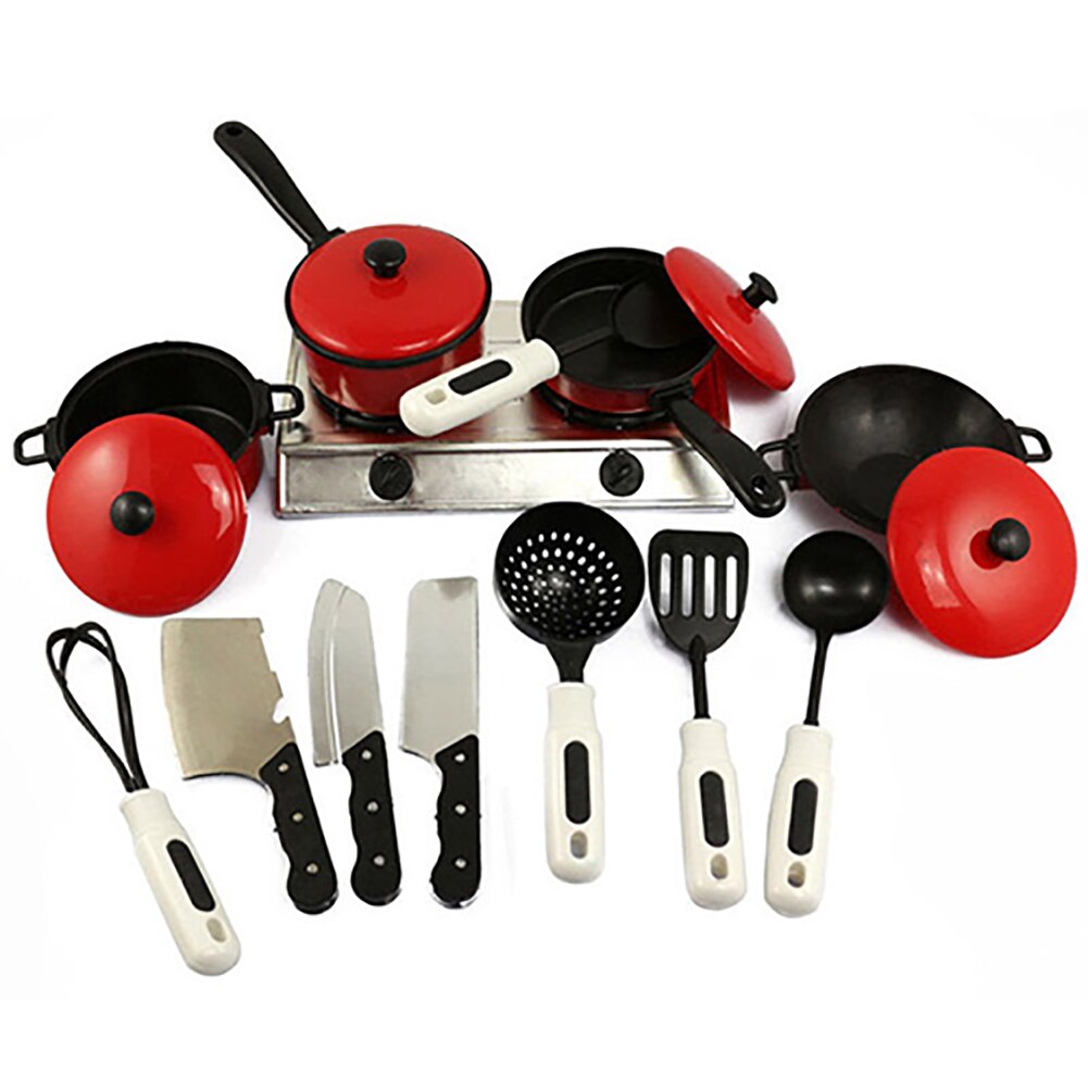 2020 Newest Hot 13PCS Toddler Girls Baby Kids Play House Toy Kitchen Utensils Cooking Pots Pans Food Dishes Cookware