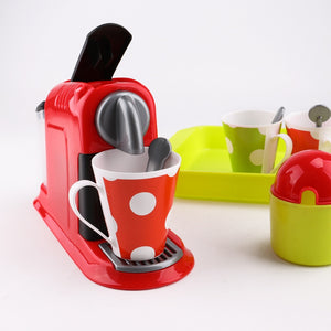 21-pieces Simulation Coffee Maker Playset Mini Home Appliances Pretend Play Toys for Kids Toddler