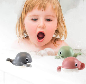 3 Pack  Baby Bath Toys Baby Bathtub Wind Up Whale Toys  Cute Fun Multi Colors Floating Bath Animal Toys for Kids Toddlers toy