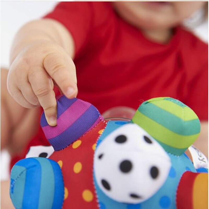 Baby Ball Rattles Baby Toys Soft Cloth Develop Baby Intelligence Grasping Toy HandBell Rattle Educational Toys Gift For Toddlers