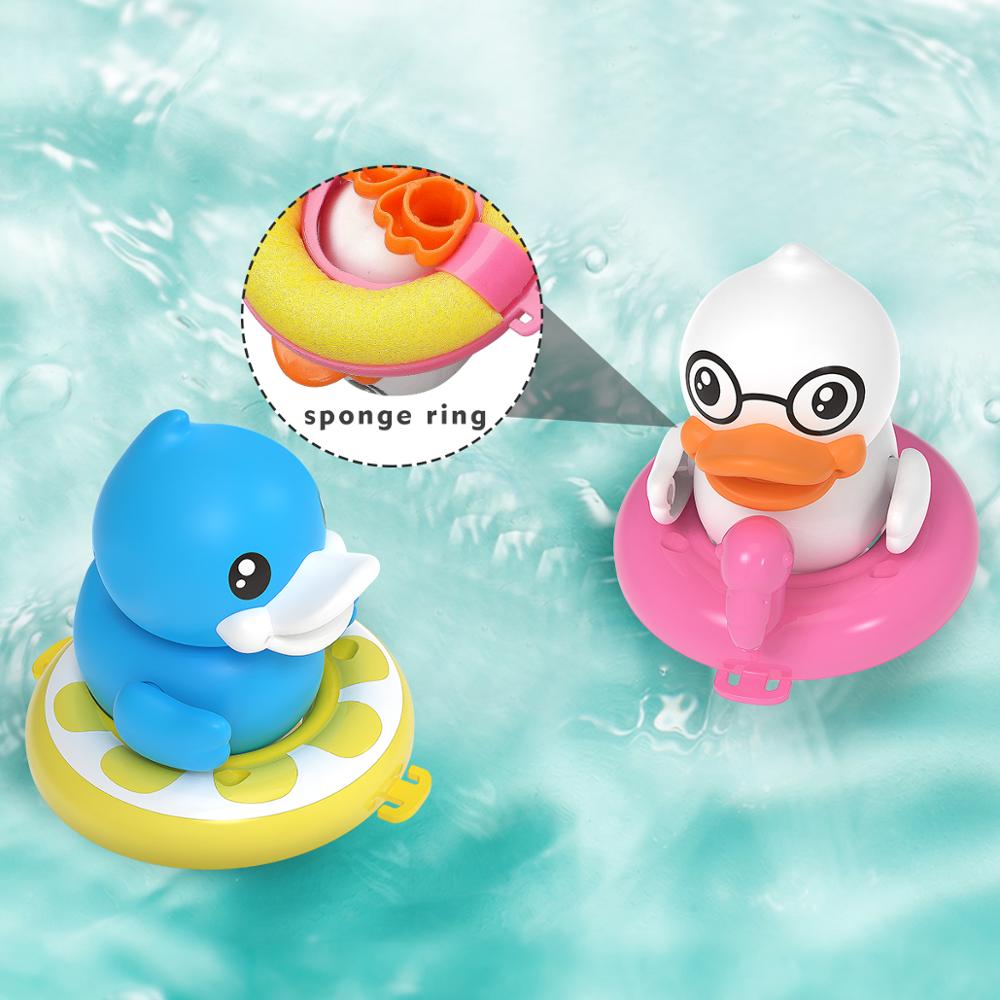Baby Bath Float Toy Kid Duck Elephant Swim Ring Bathroom Educate Water Child Boys Girls Toddler Bathtub Foam Beach Pool 1 Piece