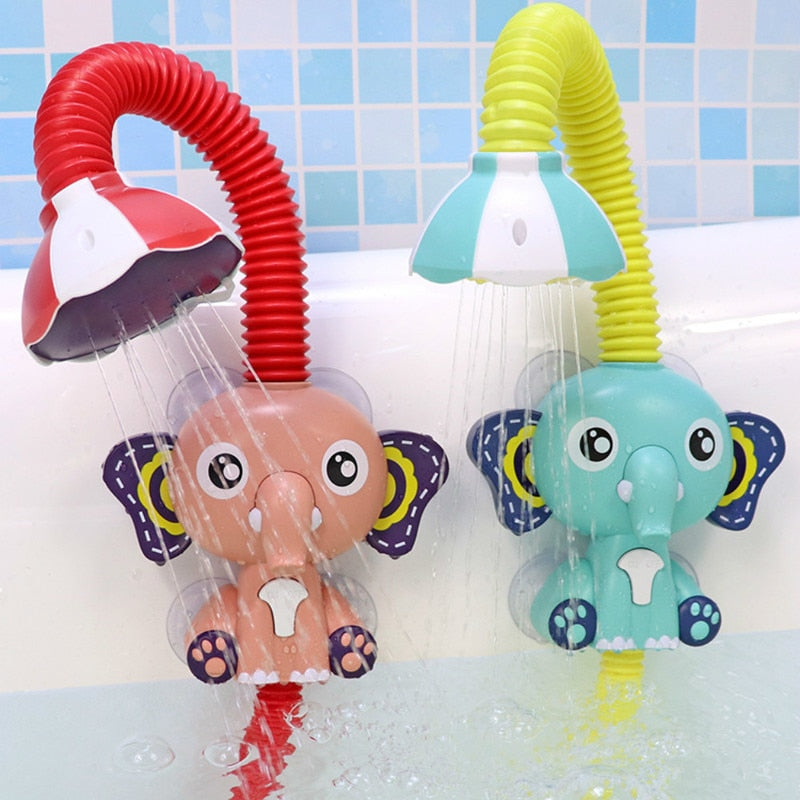 Baby Bath Toy Elephant Spray Toddler Electric Shower Boys Swimming Water Toys Yellow Duck Cute Turtles Dinosaur Egg for Kids