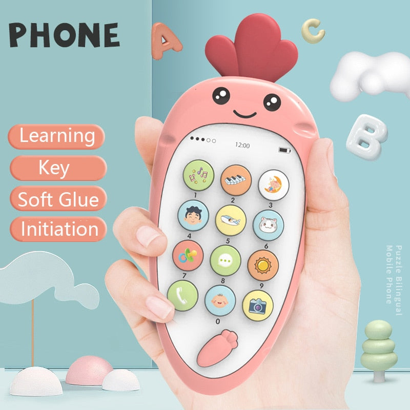 Baby Phone Toys for Newborns 0-12 months Toy Mobile Phone for Toddler Kids Learning Educational Telephone Montessori Musical Toy