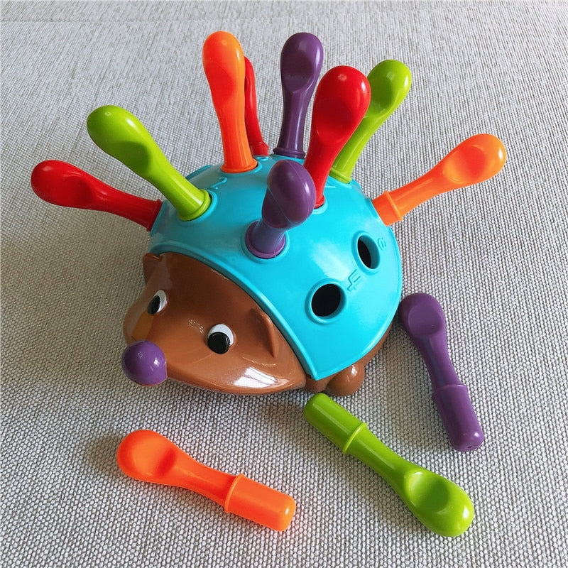 Baby Toys 13 -24 Months Matching Sorter toy Hedgehog Sorter Toy Kids Stacking Toys Toddler Montessori Toy Interactive Game Gift
