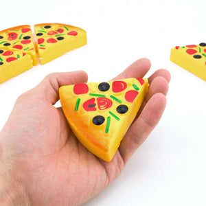 Cute Kitchen Toys for Kids Infant Newborn Toddler Pretend Dinner Kitchen Play 6Pcs Fake Pizza Kids Girls Funny Toys