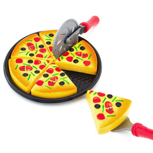 Cute Kitchen Toys for Kids Infant Newborn Toddler Pretend Dinner Kitchen Play 6Pcs Fake Pizza Kids Girls Funny Toys