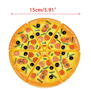 Cute Kitchen Toys for Kids Infant Newborn Toddler Pretend Dinner Kitchen Play 6Pcs Fake Pizza Kids Girls Funny Toys