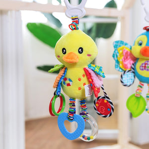 Cute Newborn Toddler Baby Plush Rattle Toys Sensory Stroller Crib Hanger Toy for Girls Boys Girl Boy Doll 0 6 12 Months New Born