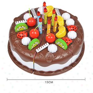 Kids Birthday Cake Toy for Baby & Toddlers with Counting Candles & Fruits  Gift Toys for 1 2 3 4 5 Years Old Boys and Girls