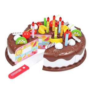 Kids Birthday Cake Toy for Baby & Toddlers with Counting Candles & Fruits  Gift Toys for 1 2 3 4 5 Years Old Boys and Girls