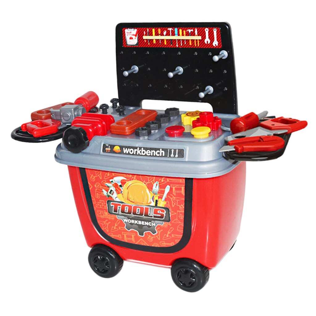 Kids Pretend Play Shop Workbench Barbecue Playset Toddlers Game Toy Party