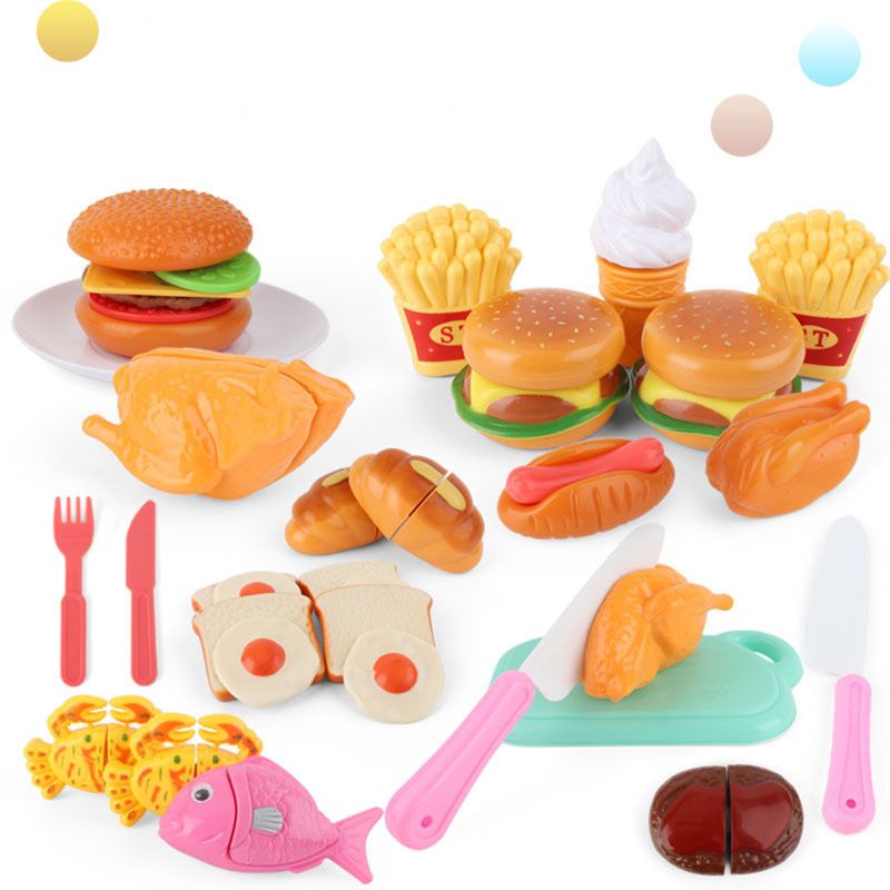 Microwave Kitchen Play Set with Pretend Play Fake Food - Great for Toddlers Ages 3 and Older - Educational Battery Power