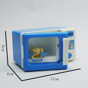 Microwave Oven Toy with Light Kitchen Simulation Role Play Cooking Toy Kids Toddlers Birthday Gift