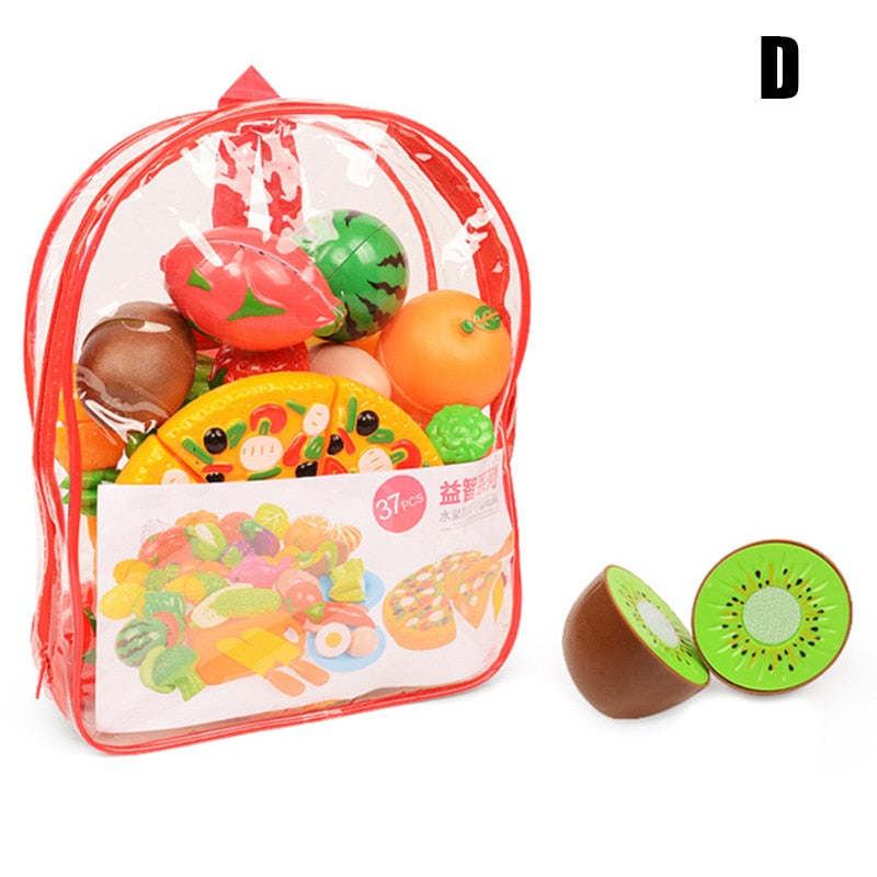 Play Fruit Kit For Kids Vegetable Set Roleplay Toddler Playhouse Game For Children Kids Toys