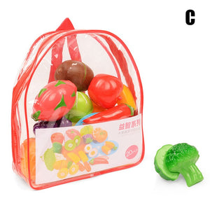 Play Fruit Kit For Kids Vegetable Set Roleplay Toddler Playhouse Game For Children Kids Toys