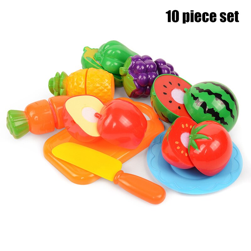 Play Fruit Kit For Kids Vegetable Set Roleplay Toddler Playhouse Game For Children Kids Toys