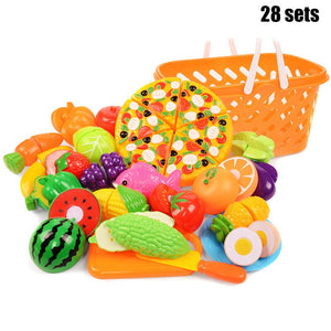 Play Fruit Kit For Kids Vegetable Set Roleplay Toddler Playhouse Game For Children Kids Toys