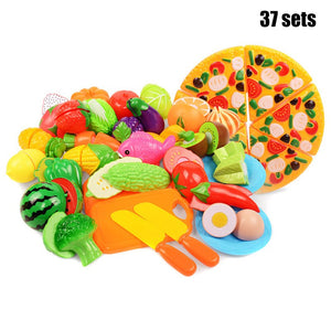 Play Fruit Kit For Kids Vegetable Set Roleplay Toddler Playhouse Game For Children Kids Toys