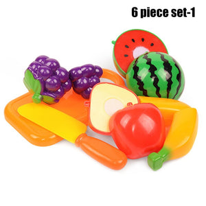 Play Fruit Kit For Kids Vegetable Set Roleplay Toddler Playhouse Game For Children Kids Toys