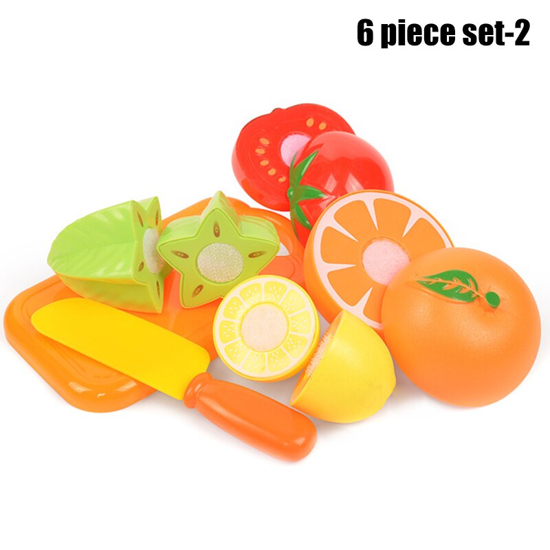 Play Fruit Kit For Kids Vegetable Set Roleplay Toddler Playhouse Game For Children Kids Toys