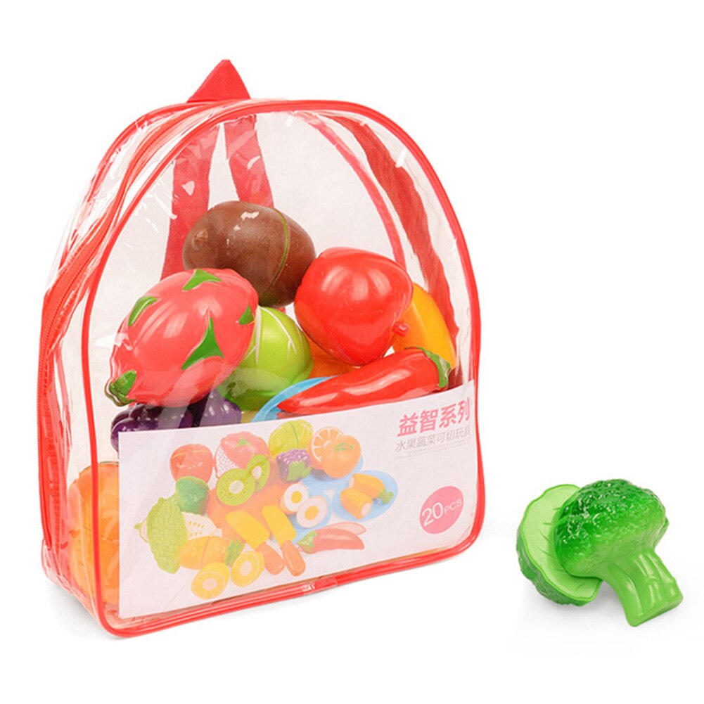 Play Fruit Kit for Kids Vegetable Set Roleplay Toddler Playhouse Game for Girls Boys Toys M09