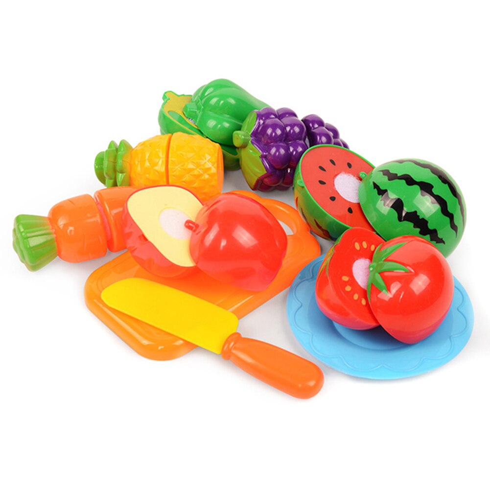 Play Fruit Kit for Kids Vegetable Set Roleplay Toddler Playhouse Game for Girls Boys Toys M09