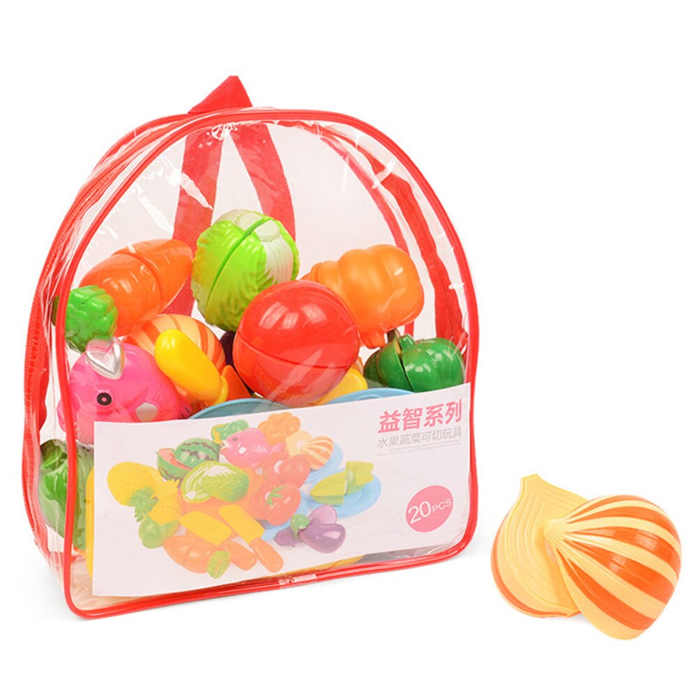 Play Fruit Kit for Kids Vegetable Set Roleplay Toddler Playhouse Game for Girls Boys Toys M09