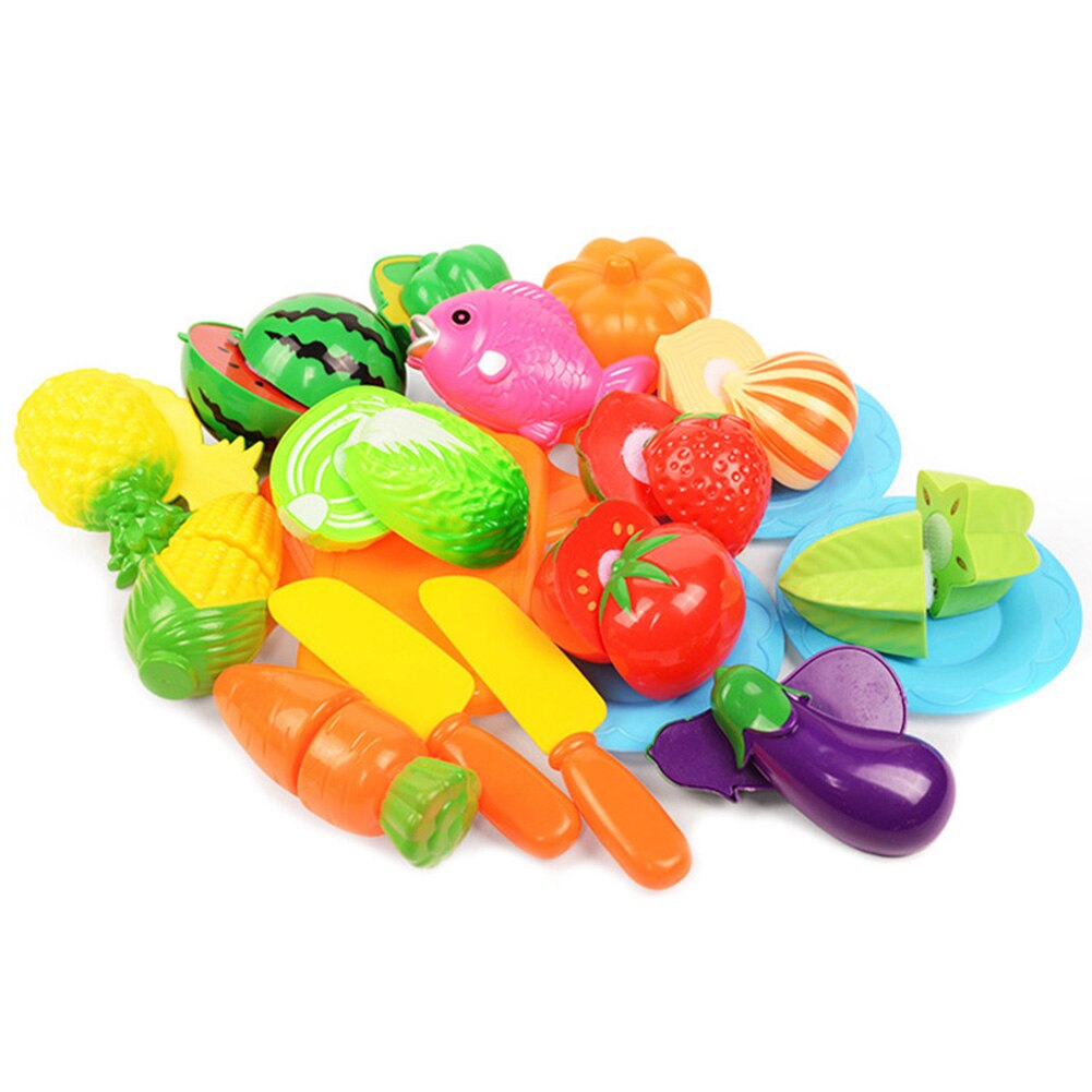 Play Fruit Kit for Kids Vegetable Set Roleplay Toddler Playhouse Game for Girls Boys Toys M09