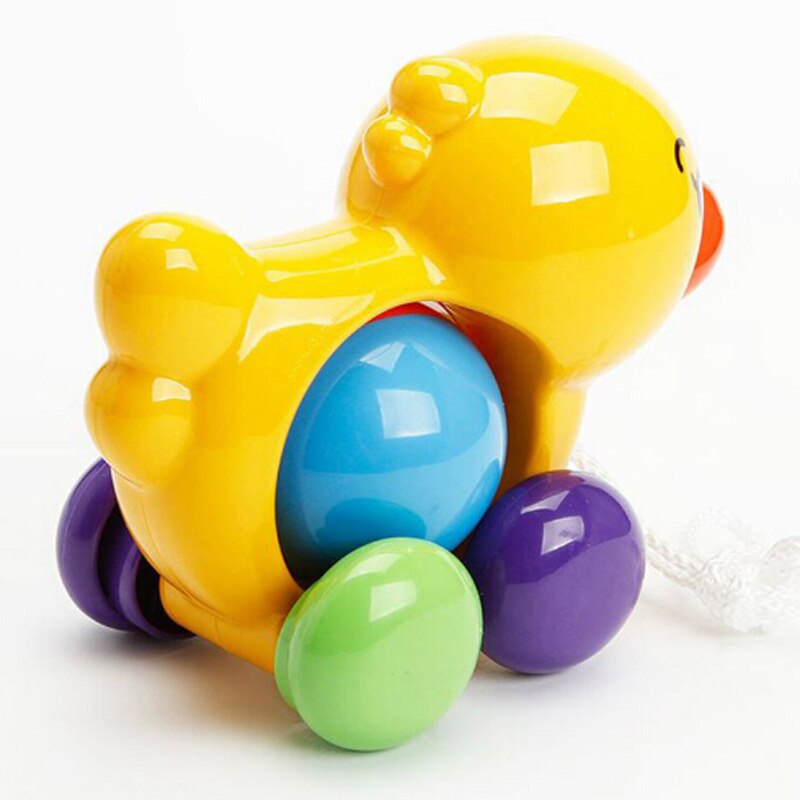 Toddler Kids Baby Toys Traditional Pull Along Duck Dog Plastic Toys For Children Sounds Toy Newbrons Baby Learn Walk Toy Rattles