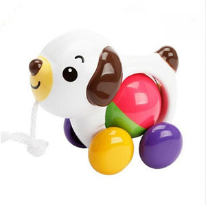 Toddler Kids Baby Toys Traditional Pull Along Duck Dog Plastic Toys For Children Sounds Toy Newbrons Baby Learn Walk Toy Rattles