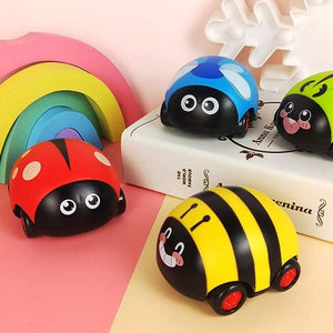 Toys Car for Kids  Push & Go Toddler Insect Toy Cars  Birthday Gifts  Baby Party Favors  Pull Back and Go Car Toy