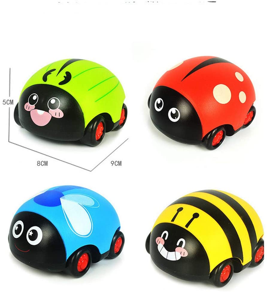 Toys Car for Kids  Push & Go Toddler Insect Toy Cars  Birthday Gifts  Baby Party Favors  Pull Back and Go Car Toy